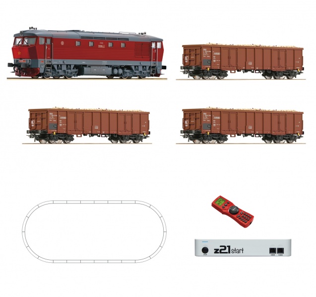 Digital starter set: Diesel locomotive T 478 and freight train, CSD<br /><a href='images/pictures/Roco/Roco-51294.jpg' target='_blank'>Full size image</a>